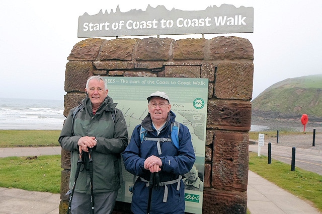 David Chambers and David Patterson have raised more than £1,000 for Mesothelioma UK with their coast-to-coast trek