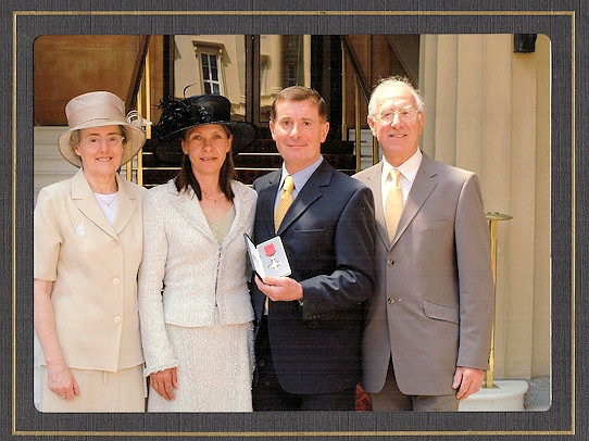 Andy receives his MBE