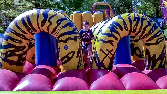 Bank Holiday Inflatable Fun in Springfield Park 