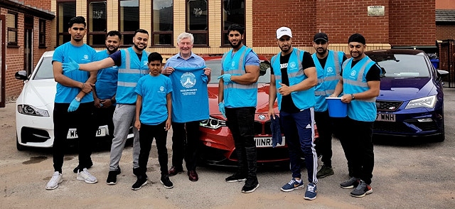 The car wash raised over £1,354