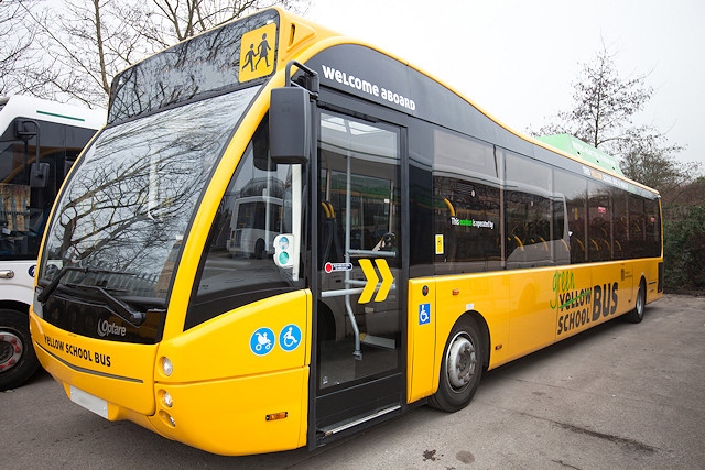 Transport for Greater Manchester (TfGM) Yellow School Bus