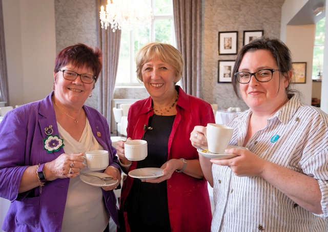 Councillor Janet Emsley, Edna Robinson and Helen Nugent