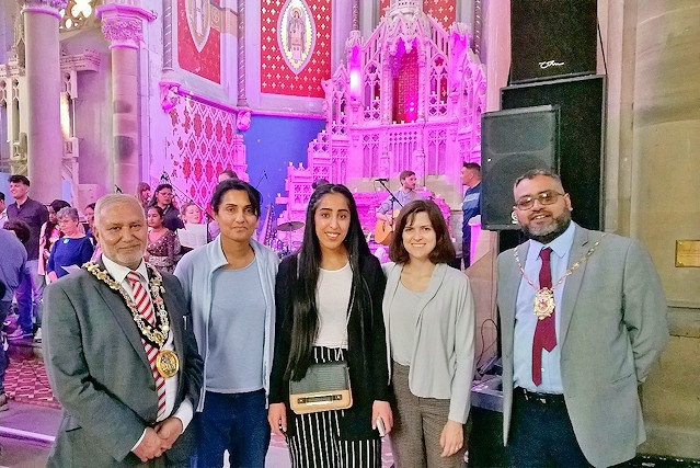 Mayor Mohammed Zaman at Gorton Monastery 