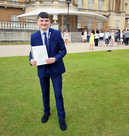 Callum Morrison at Buckingham Palace