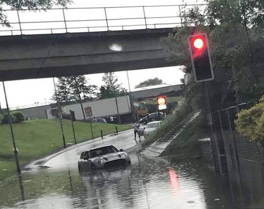 Flooding on Pilsworth Road