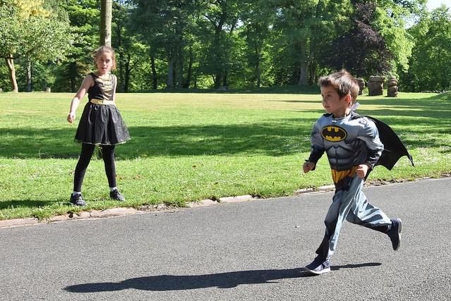 Batgirl and Batman swapped the streets of Gotham City for Queen's Park