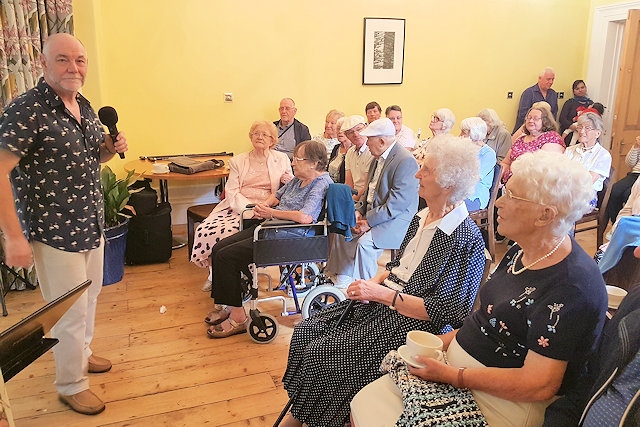 Ian Jenkins provided the entertainment and he was a hit as he mainly sang songs from the 1960s