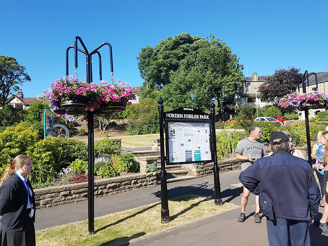 The Friends of Norden Jubilee Park welcome the RHS North West In Bloom judges earlier this month, which forms part of the national judging route