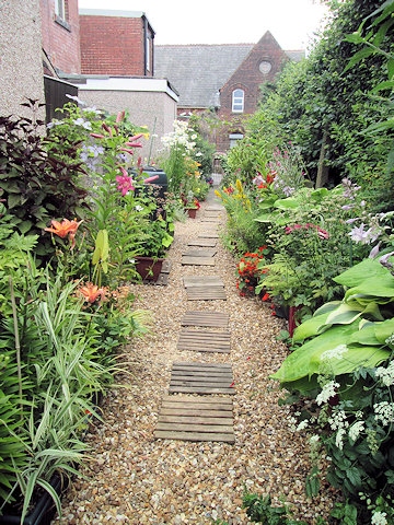 The runner up in the 'Alleyways in Bloom’ prize went to residents of Edenfield Road in Norden