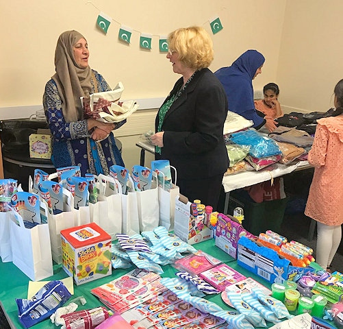 Councillor Cecile Biant at the Spotland Community Centre Pakistan Independence Day Celebration