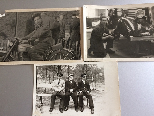 Nina's photos of her father and friends, whom she is trying to trace