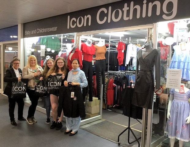 Sophie Green with mum, Catherine, sister Lucie at Middleton Shopping Centre