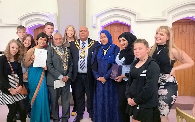 Mayor Mohammed Zaman at Gorton Monastery for the Queen’s Award Ceremony for Voluntary Services