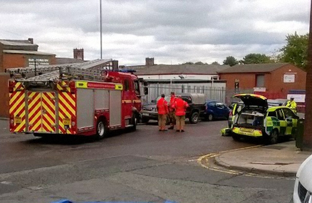 The collision closed Rochdale Road