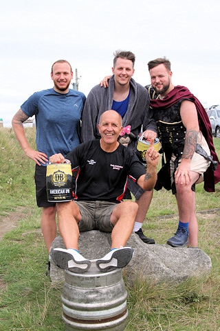 Overall winner John Hunter (front) with winning team Team Precision