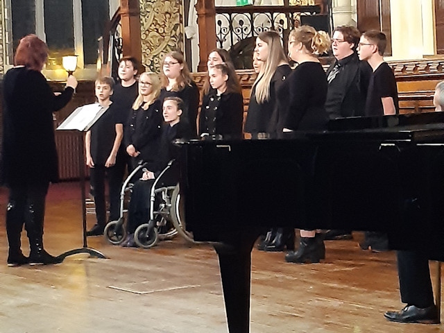 School choirs took part in the event 