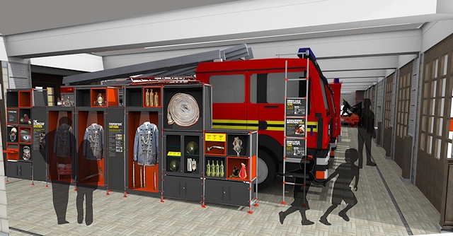 Preview images of the restoration of the Greater Manchester Fire Service Museum in Rochdale 