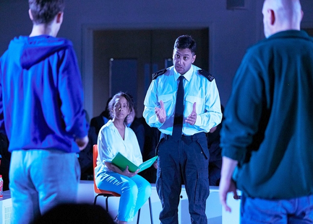 The National Theatre perform ‘The Curious Incident of the Dog in the Night-time’ at Kingsway Park High School 