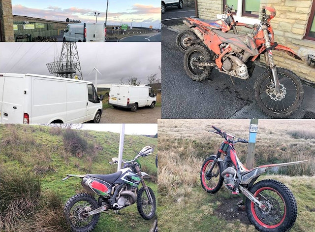 Some of the vehicles seized as part of the operation