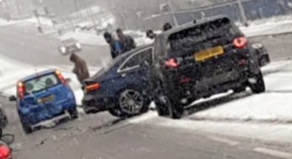 The four vehicle collision on Albert Royds Street