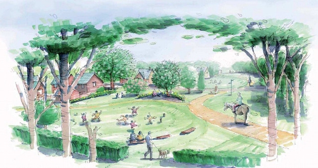 Artist’s impression of the Hollin Lane Masterplan