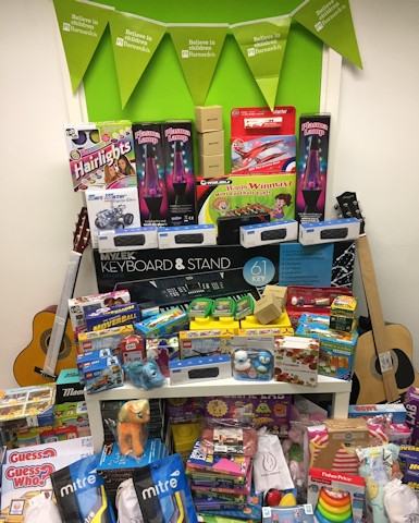 Thoughtful gifts received this Christmas by vulnerable children and young people 