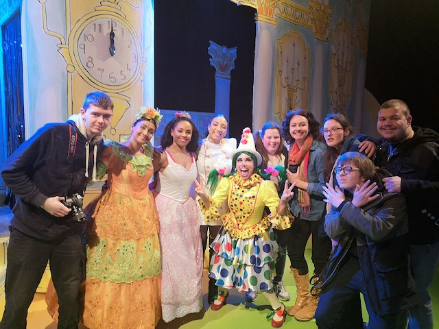 SWCT go backstage for panto treat with Sue Devaney, who played Countessa Vyella Squeezepocket in Cinderella