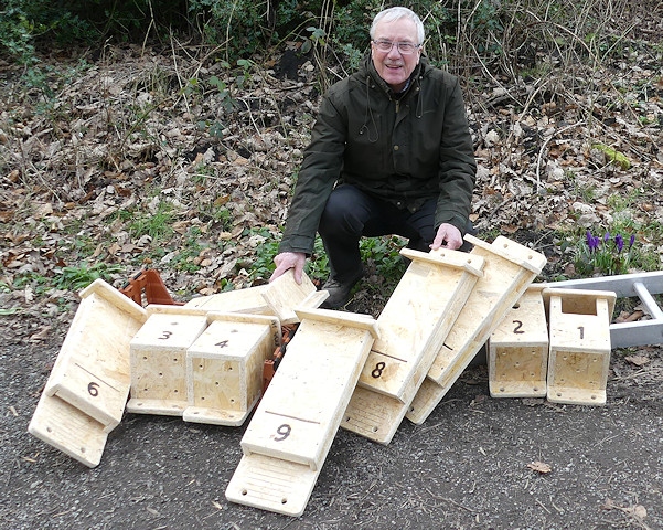 Alf Markham with the boxes 