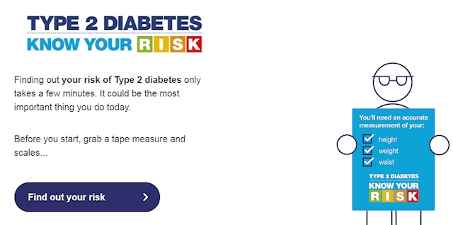 Find out your risk of Type 2 diabetes 