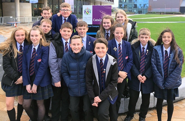 Year 8 students from Whitworth Community High School at Edge Hill University, Ormskirk 