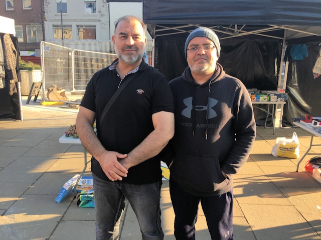 Wahid Hussain and Tariq Mahmood, Rochdale Market traders