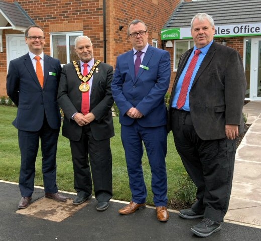 Mayor Mohammed Zaman at Gleeson Homes Office, Balderstone