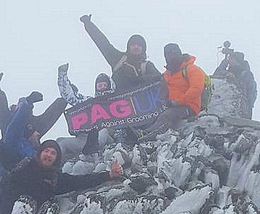 Climbing Snowdon for PAGUK 