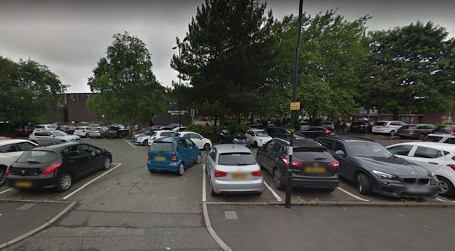 Car park at Heywood Civic Centre, Google Maps