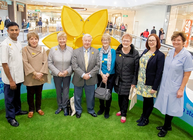 Bob Brierley with the Rochdale Fundraising Group for Marie Curie