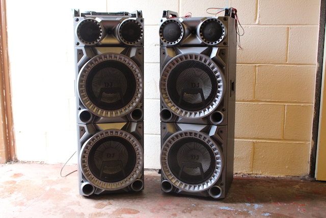 Speakers seized from noisy neighbours