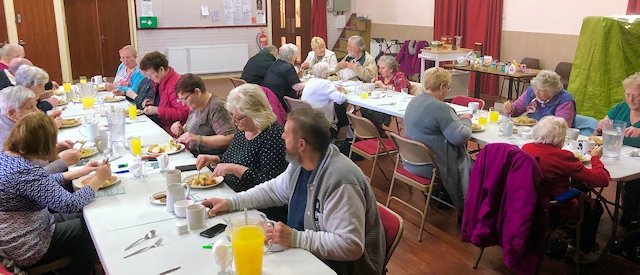 Lunch club at St Ann's Church Hall at Belfield