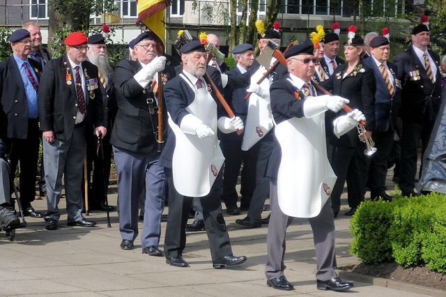 Armed Service veterans at the Gallipoli Remembrance Service in April 2019