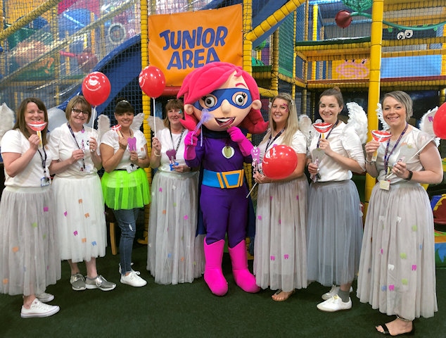 The tooth fairies and Rochelle at Jollytots play centre's childminder group