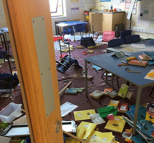 St John’s RC Primary School, Ann Street, Rochdale subjected to repeated vandalism since April this year