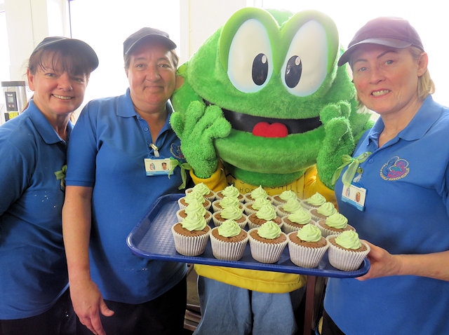 Go Green cakes for break time at Holy Family RC Primary