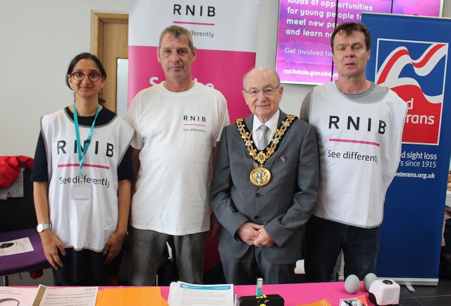 Councillor Billy Sheerin, Mayor of Rochdale, supported the sensory event