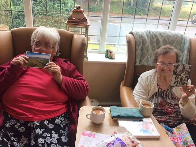 Briarmede residents with their ‘Postcards of Kindness’