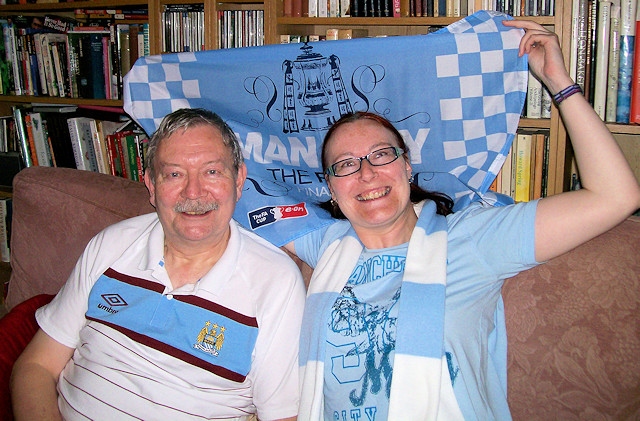 The late Alan Taylor with daughter Jane, pictured in 2011