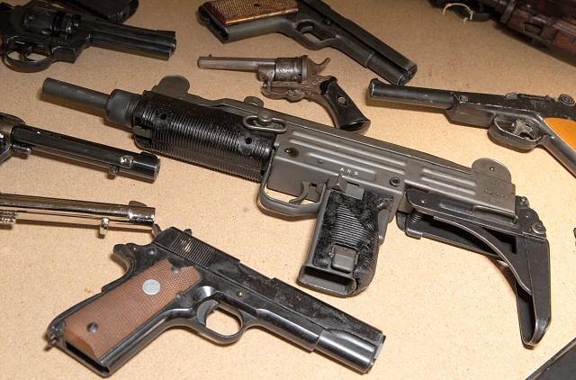 Some of the guns handed in to GMP as part of the firearms surrender scheme