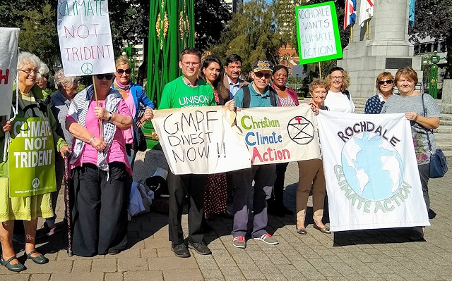 Showing support for the youth strikes for climate