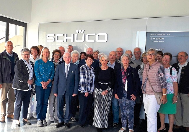 Friends of Bielefeld visit to Germany - The Friends visit German business Schuco