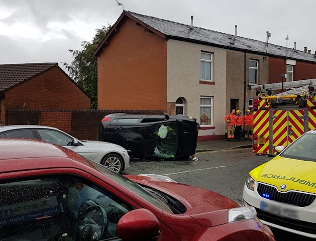 The scene near the junction with Samuel Street, Castleton