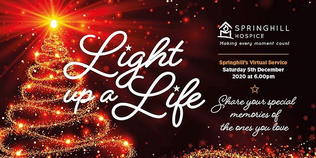 The annual Light up a Life service will take place on Saturday 5 December