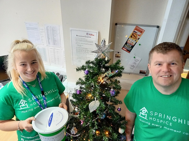 The team at Rochdale Training raised £75.18 for Springhill Hospice